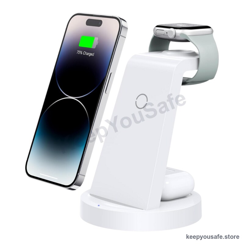 KeepYouSafe 3-in-1 Wireless Charging Station