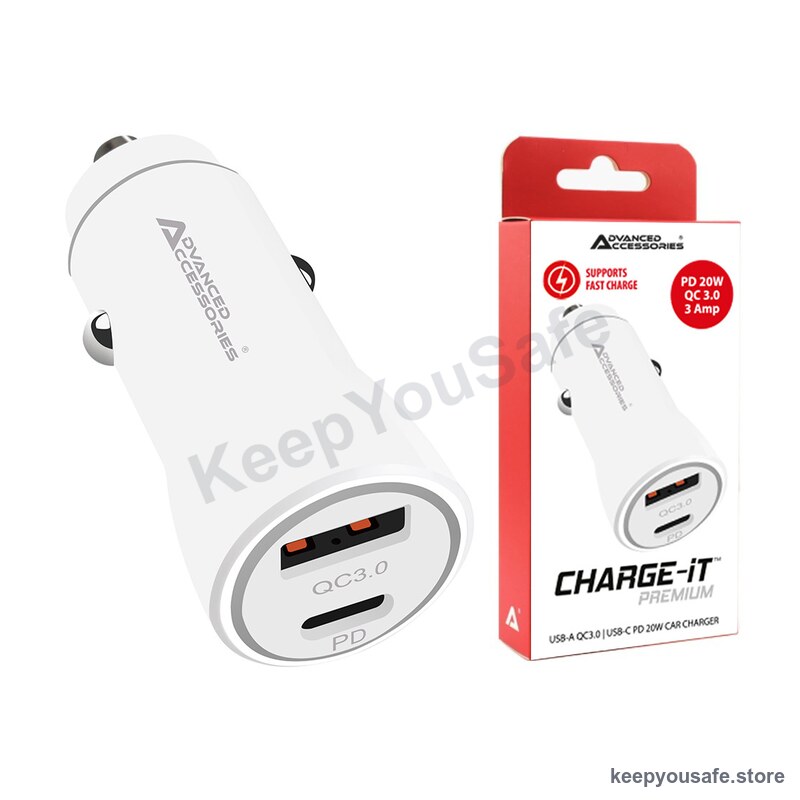 KeepYouSafe Car USB Charger (Dual QC)