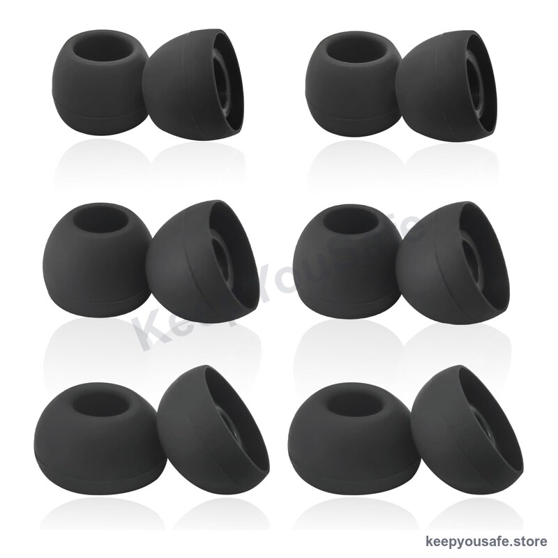 KeepYouSafe Earbud Ear Tips Set (6 Pairs)