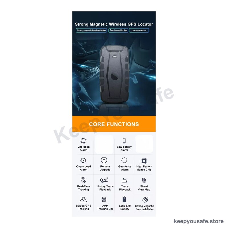 KeepYouSafe 4G GPS Tracker (Magnetic, Real-Time) — KeepYouSafe