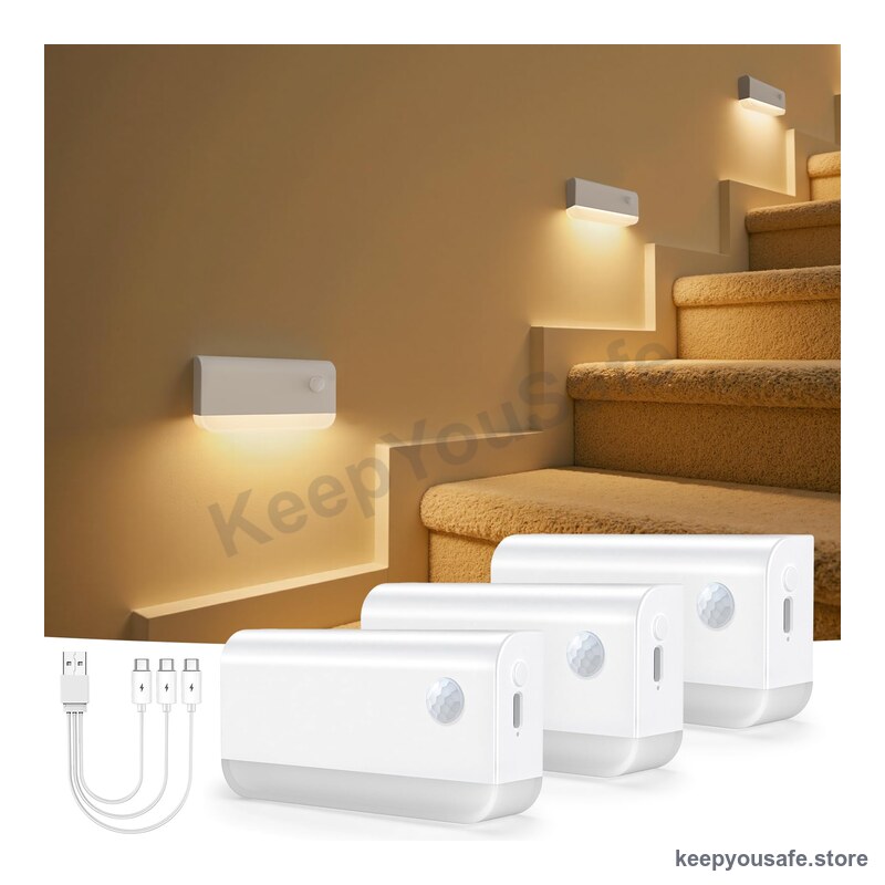 KeepYouSafe Motion Sensor Night Lights (3-Pack) — KeepYouSafe