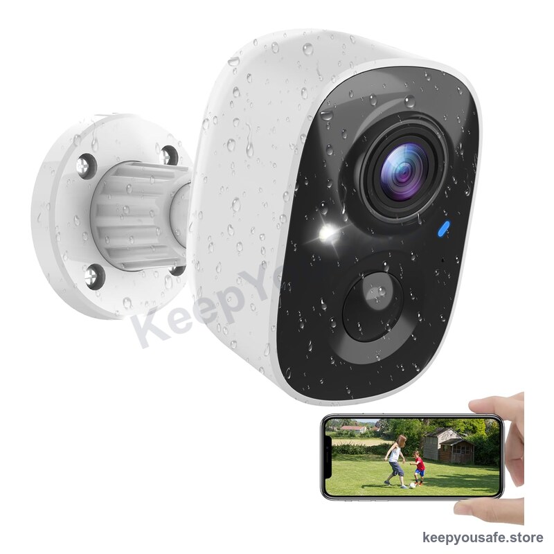 KeepYouSafe Outdoor WiFi Camera (Mains Powered)