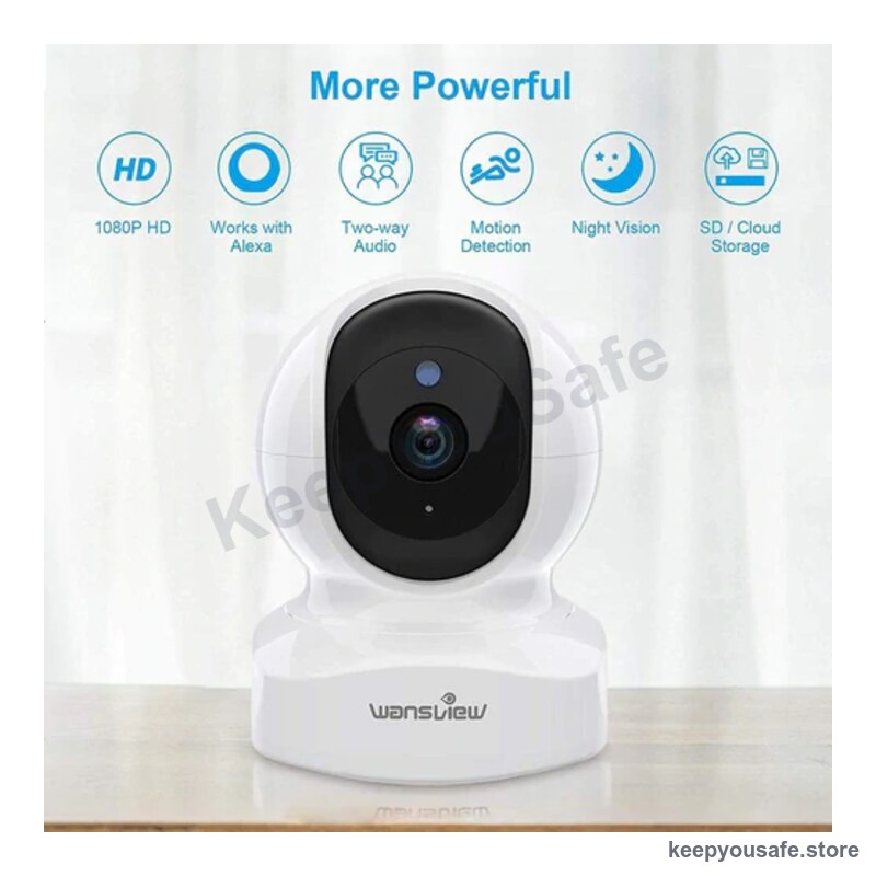 KeepYouSafe Pan/Tilt Indoor WiFi Camera 1080p — KeepYouSafe