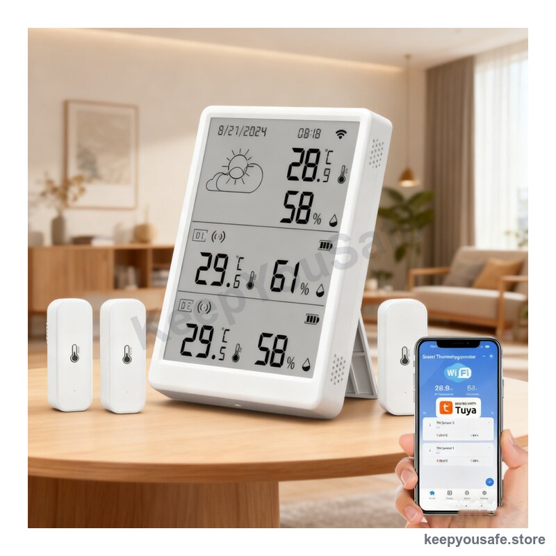KeepYouSafe WiFi Temp & Humidity Monitor